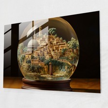 Painted Anarchy Roma Simgesel Yapıları Cam Baskı - Roma, Duvar Dekorasyonu, Cam Sanatı, Gerçeküstü, 45X30
