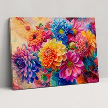 Painted Anarchy Canlı Çiçek Aranjmanı Kanvas Tablo - Noktacılık, Kanvas Tablo, Noktacılık, Kanvas Tablo, 50X30