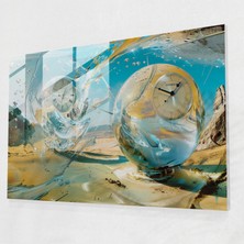 Painted Anarchy Salvador Dali Gerçeküstü Manzara Cam Baskı - Salvador Dali, Salvador Dali, Cam Baskı, Eriyen Saatler, 45X30