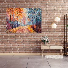 Painted Anarchy Mistik Orman Pointilizm Duvar Sanatı - Pointilizm, Duvar Dekorasyonu, Duvar Sanatı, Ev Dekorasyonu, 50X30