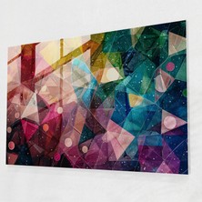 Painted Anarchy Geometrik Tasarım Pointilizm Cam Baskı - Pointilizm, Cam Sanatı, Cam Duvar Sanatı, Duvar Dekorasyonu, 45X30