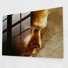 Painted Anarchy Rembrandt Cam Duvar Sanatı: Işık ve Gölge Çalışması - Rembrandt, Cam Duvar Sanatı, Işık ve Gölge, Çalışma, 45X30