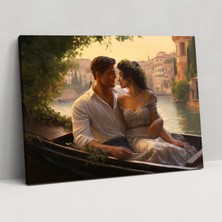 Painted Anarchy Roma Teleferiği Kanvas Tablo - Roma, Kanvas Tablo, Romantik Tablo, Duvar Sanatı, 50X30