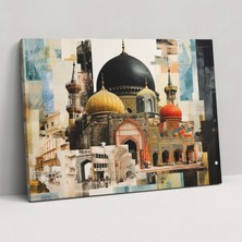 Painted Anarchy Kolaj Cami Kanvas Tablo - Cami, Canlı Asemblaj, Kanvas Tablo, Kanvas Tablo, 50X30