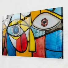 Painted Anarchy Minimalist Pablo Picasso Cam Sanatı - Pablo Picasso, Pablo Picasso, Cam Sanatı, Cam Baskı, 45X30
