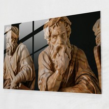 Painted Anarchy Michelangelo Cam Dekorasyon - Michelangelo, Cam Baskı, Duvar Dekorasyonu, Modern Sanat, 45X30