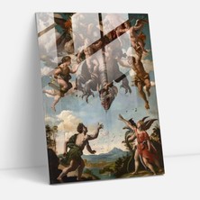 Painted Anarchy Raffaello Sanzio Cam Duvar Sanatı - Raffaello Sanzio, Ev Dekorasyonu, Cam Baskı, Modern Sanat, 30X45