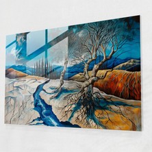 Painted Anarchy Eriyen Ağaçlar Cam Duvar Sanatı - Salvador Dali, Eriyen Ağaçlar, Modern Sanat, Duvar Dekorasyonu, 45X30