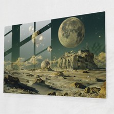 Painted Anarchy Gerçeküstü Uzay Manzaraları Cam Baskı - Salvador Dali, Gerçeküstü, Salvador Dali, Uzay Manzaraları, 45X30