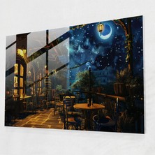 Painted Anarchy Vincent Van Gogh Duvar Dekorasyonu - Gece Kafe Terası - Vincent Van Gogh, Modern Sanat, Duvar Dekorasyonu, Cam Sanatı, 45X30