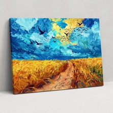 Painted Anarchy Vincent Van Gogh Buğday Tarlası Kanvas Tablo - Vincent Van Gogh, Kanvas Tablo, Ev Dekorasyonu, Vincent Van Gogh, 50X30