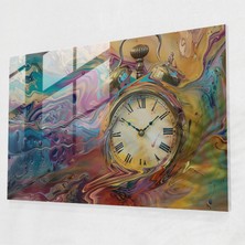 Painted Anarchy Renkli Meltdown Cam Duvar Sanatı - Sürrealizm Sanatı, Cam Sanatı, Cam Duvar Sanatı, Duvar Dekorasyonu, 45X30