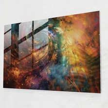 Painted Anarchy Sürrealizm Sanatı Cam Duvar Sanatı: Dönen Spiraller - Sürrealizm Sanatı, Ev Dekorasyonu, Cam Sanatı, Duvar Dekorasyonu, 45X30