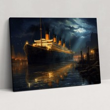 Painted Anarchy Titanic Duvar Tablosu - Sakin Gece Manzarası - Yüksek Kaliteli Kanvas Tablo - Titanic, Ev Dekorasyonu, Kanvas Tablo, Zafer, 50X30
