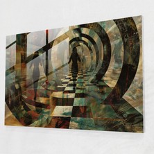 Painted Anarchy Sürrealizm Cam Sanatı: Aynalı Labirent Figürleri - Sürrealizm Sanatı, Sürrealizm Sanatı, Cam Sanatı, Duvar Süslemesi, 45X30