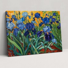 Painted Anarchy Vincent Van Gogh Süsen Kanvas Tablo - Vincent Van Gogh, Ev Dekorasyonu, Duvar Dekorasyonu, Kanvas Tablo, 50X30