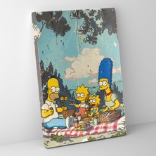 Painted Anarchy Simpsons Retro Pop Art Kanvas Tablo - Simpsonlar, Simpsons Ailesi, Retro Pop Art, Kanvas Tablo, 30X50