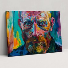 Painted Anarchy Otoportre Duvar Dekorasyonu - Vincent Van Gogh, Kanvas Tablo, Ev Dekorasyonu, Vincent Van Gogh, 50X30