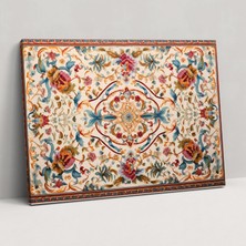 Painted Anarchy Zamansız Türk Halı Desenli Duvar Sanatı - Türk Halısı, Kanvas Tablo, Kanvas Tablo, Zamansız Tasarım, 50X30