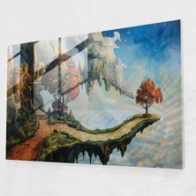 Painted Anarchy Sürrealizm Cam Sanatı - Dali'den Esinlenen Motifler - Sürrealizm Sanatı, Cam Sanatı, Cam Baskı, Modern Sanat, 45X30