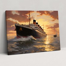 Painted Anarchy Titanic Duvar Süslemesi - Titanic, Duvar Süslemesi, Nostalji, Titanik, 50X30