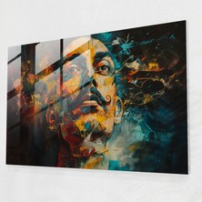 Painted Anarchy Salvador Dali Esrarengiz Portre Cam Duvar Sanatı - Salvador Dali, Cam Sanatı, Cam Duvar Sanatı, Ev Dekorasyonu, 45X30