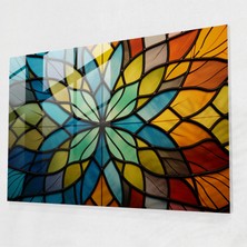 Painted Anarchy Zen Bahçesi Vitray Duvar Sanatı - Zen Bahçesi, Vitray Tasarımı, Zen Budizmi, Ev Dekorasyonu, 45X30