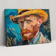 Painted Anarchy Vincent Van Gogh Otoportre Kanvas Tablo - Vincent Van Gogh, Kanvas Tablo, Duvar Dekorasyonu, Duvar Sanatı, 50X30