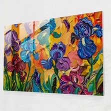 Painted Anarchy Vincent Van Gogh Cam Sanatı - Canlı Süsler - Vincent Van Gogh, Ev Dekorasyonu, Cam Sanatı, Modern Sanat, 45X30