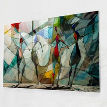 Painted Anarchy Yüzen Figürler Salvador Dali Cam Duvar Sanatı - Salvador Dali, Modern Sanat, Ev Dekorasyonu, Salvador Dali, 70X50