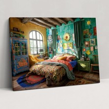 Painted Anarchy Vincent Van Gogh Yatak Odası Kanvas Tablo - Vincent Van Gogh, Vincent Van Gogh, Ev Dekorasyonu, Kanvas Tablo, 50X30