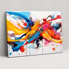 Painted Anarchy Dinamik Amerika Birleşik Devletleri Haritası Kanvas Tablo - Amerika Birleşik Devletleri Haritası, Amerika Birleşik Devletleri Haritası, Ev Dekorasyonu, Dinamik Tasarım, 50X30