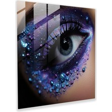 Painted Anarchy Parıltılı Cam Baskı - Yanardöner Göksel Yıldızlar ve Galaksiler - Parıltı, Ev Dekorasyonu, Modern Sanat, Parıltı, 30X30