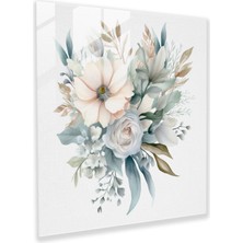 Painted Anarchy Fidanlık Cam Baskı - Suluboya Çiçek Buketi - Fidanlık, Kreş Teması, Modern Sanat, Duvar Süslemesi, 30X30