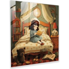 Painted Anarchy Bebek Odası Cam Baskı - Retro Bebek Kafiye - Bebek Odası, Cam Duvar Sanatı, Bebek Odası Teması, Ev Dekorasyonu, 30X30