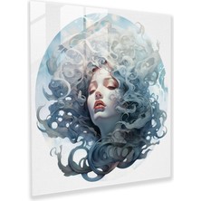 Painted Anarchy Medusa Göksel Gökler Cam Baskı - Medusa, Duvar Süslemesi, Cam Baskı, Gökyüzü, 30X30