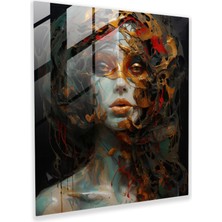 Painted Anarchy Karışık Teknik Medusa Cam Baskı - Medusa, Cam Sanatı, Medusa, Derinlik, 30X30