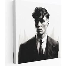 Painted Anarchy Peaky Blinders Thomas Shelby Kanvas Tablo - Peaky Blinders, Stoacı Ifade, Minimalist, Duvar Sanatı, 30X30