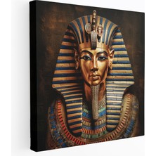 Painted Anarchy Papirüs Kanvas Tablo - Mısır Firavunu Duvar Tablosu - Papirüs, Mısır Firavunu, Eski Mısır, Kanvas Tablo, 30X30