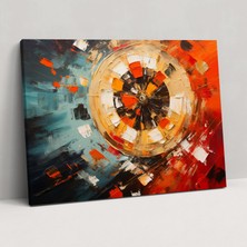 Painted Anarchy Gamble Impasto Kanvas Tablo - Gamble, Kanvas Tablo, Kalın Fırça Darbeleri, Geleneksel Teknikler, 50X30