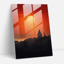 Painted Anarchy Galata Kulesi Cam Duvar Sanatı - Galata Kulesi, Galata Kulesi, Modern Sanat, Cam Duvar Sanatı, 30X45