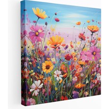 Painted Anarchy Kır Çiçeği Kanvas Tablo - Çağdaş Duvar Sanatı - Kır Çiçeği, Ev Dekorasyonu, Kır Çiçeği, Çağdaş, 30X30