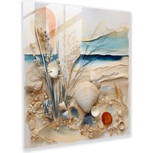 Painted Anarchy Deniz Manzarası Cam Baskı - Kıyı Füzyonu - Deniz Manzarası, Modern Sanat, Kıyı Füzyonu, Çağdaş Karışık Teknik, 30X30