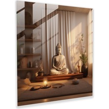 Painted Anarchy Zen Meditasyon Cam Baskı - Zen, Ev Dekorasyonu, Duvar Dekorasyonu, Zen, 30X30