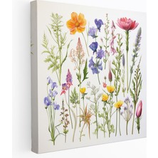 Painted Anarchy Kır Çiçeği Tablosu - Botanik Tablo - Kır Çiçeği, Kanvas Tablo, Kanvas Tablo, Güzellik, 30X30
