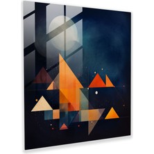 Painted Anarchy Yıldız Haritası Cam Baskı - Yıldız Haritası, Cam Baskı, Ev Dekorasyonu, Canlı Yıldızlı Gece Gökyüzü, 30X30