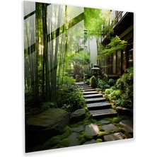 Painted Anarchy Zen Bahçesi Cam Tablo - Zen, Zen, Cam Duvar Sanatı, Modern Sanat, 30X30