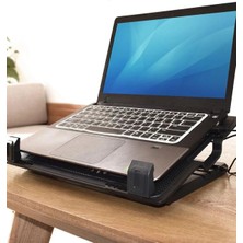 Carnivalland Siyah Ayarlanabilir Dizüstü Bilgisayar Laptop Tablet Notebook Soğutma Fanı Sessiz Cooling Pad