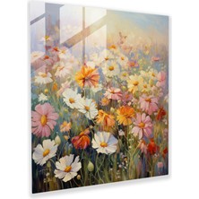 Painted Anarchy Sanatsal Füzyon Cam Baskı - Flora Vista, 30X30