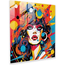 Painted Anarchy Pop Fusion Cam Baskı - Renkli Kasırga, 30X30